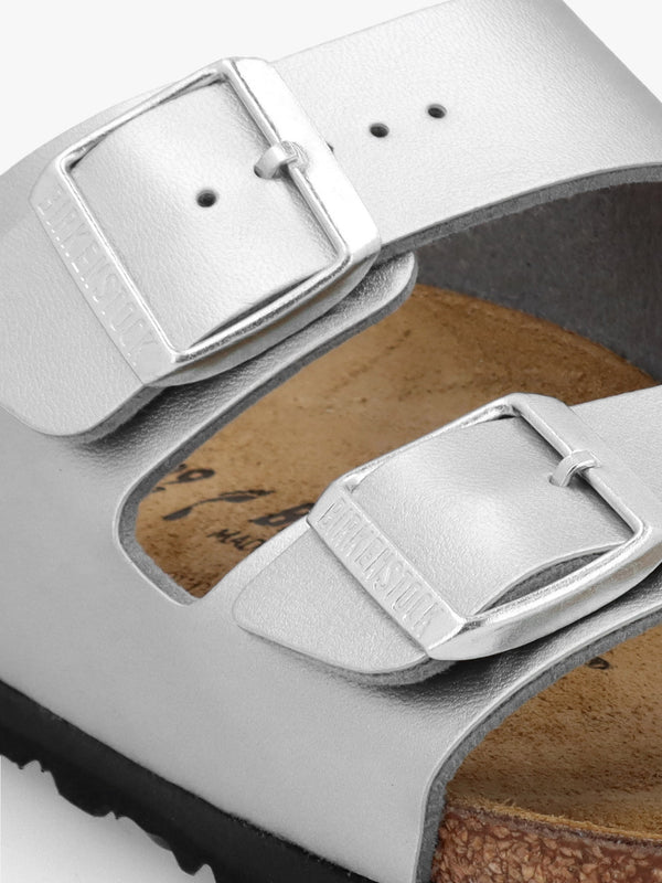Arizona Birko-Flor Silver Two Bar Mules