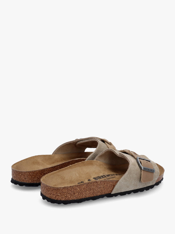 Oita Braided Taupe Suede Leather Mules