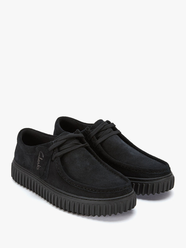 Men’s Torhill Low Black Suede Lace Up Shoes