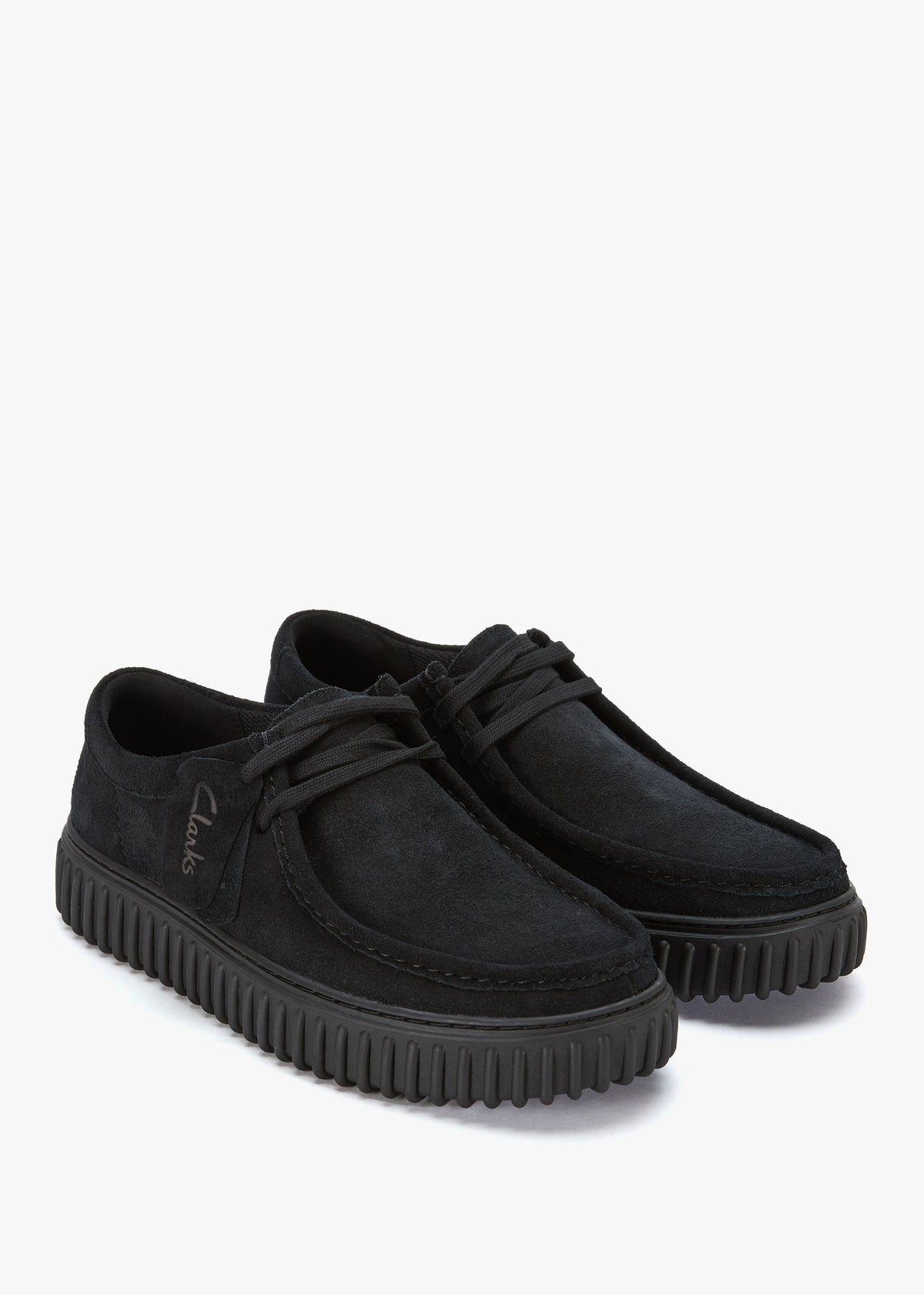 Men’s Torhill Low Black Suede Lace Up Shoes