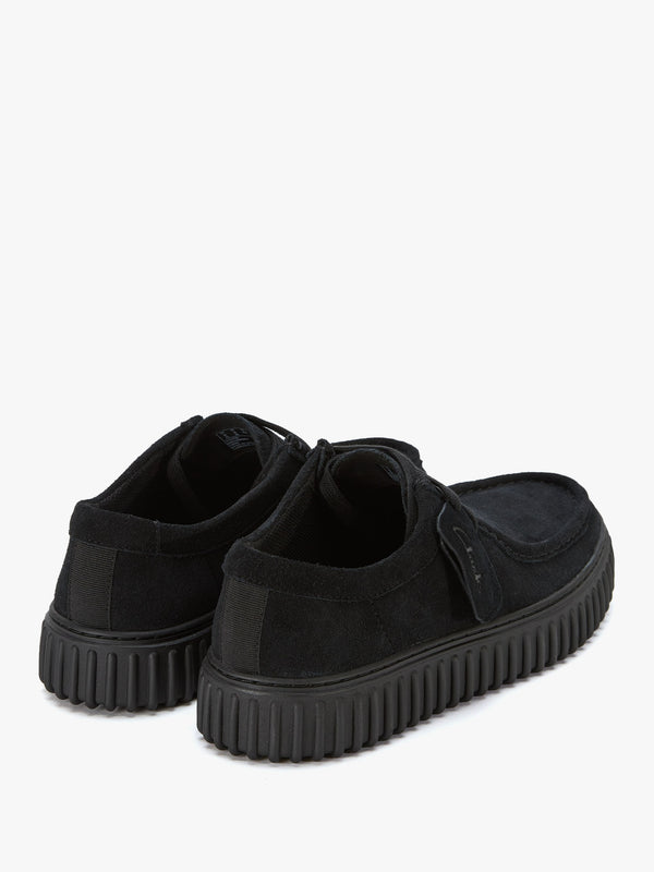 Men’s Torhill Low Black Suede Lace Up Shoes