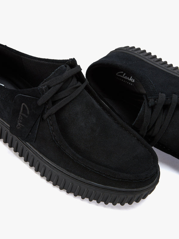 Men’s Torhill Low Black Suede Lace Up Shoes