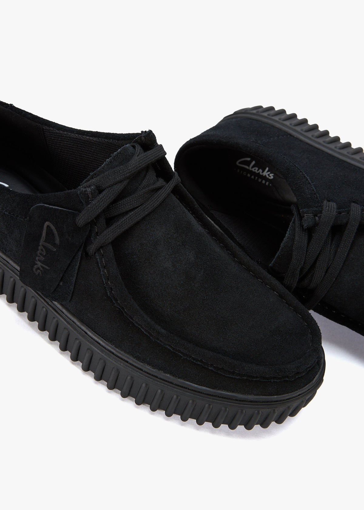 Men’s Torhill Low Black Suede Lace Up Shoes