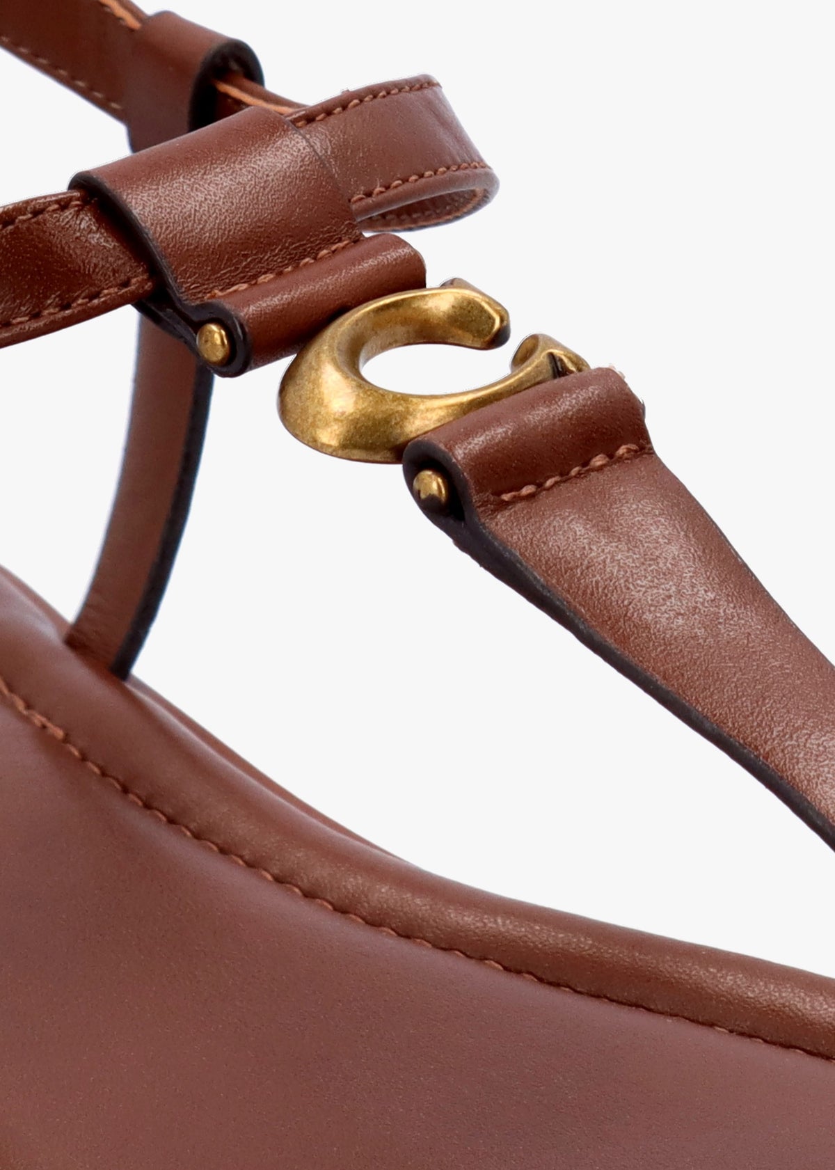 Jessica Saddle Leather Toe Post Sandals
