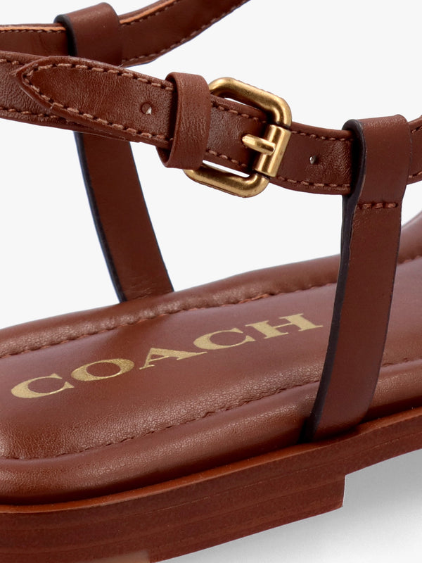 Jessica Saddle Leather Toe Post Sandals