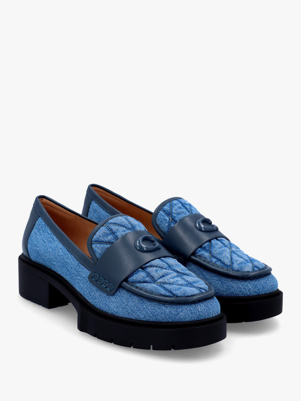 Leah Indigo Denim Chunky Loafers