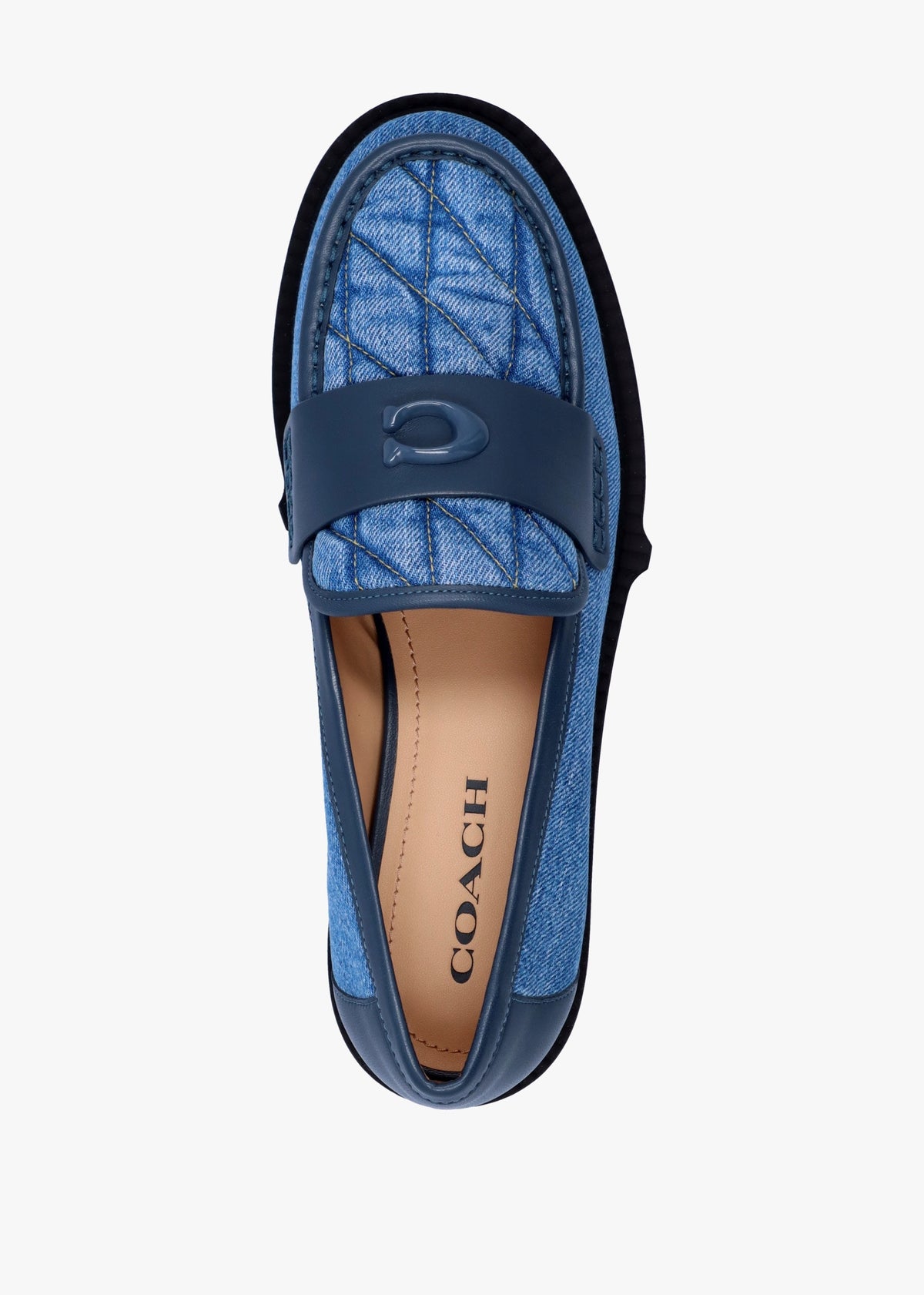Leah Indigo Denim Chunky Loafers
