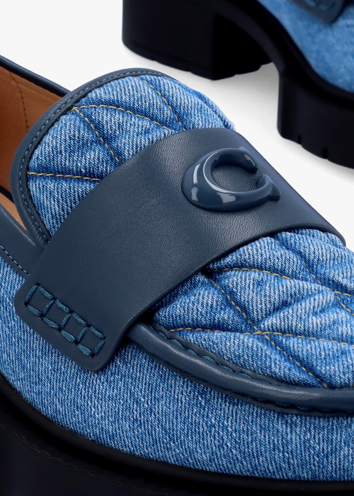 Leah Indigo Denim Chunky Loafers
