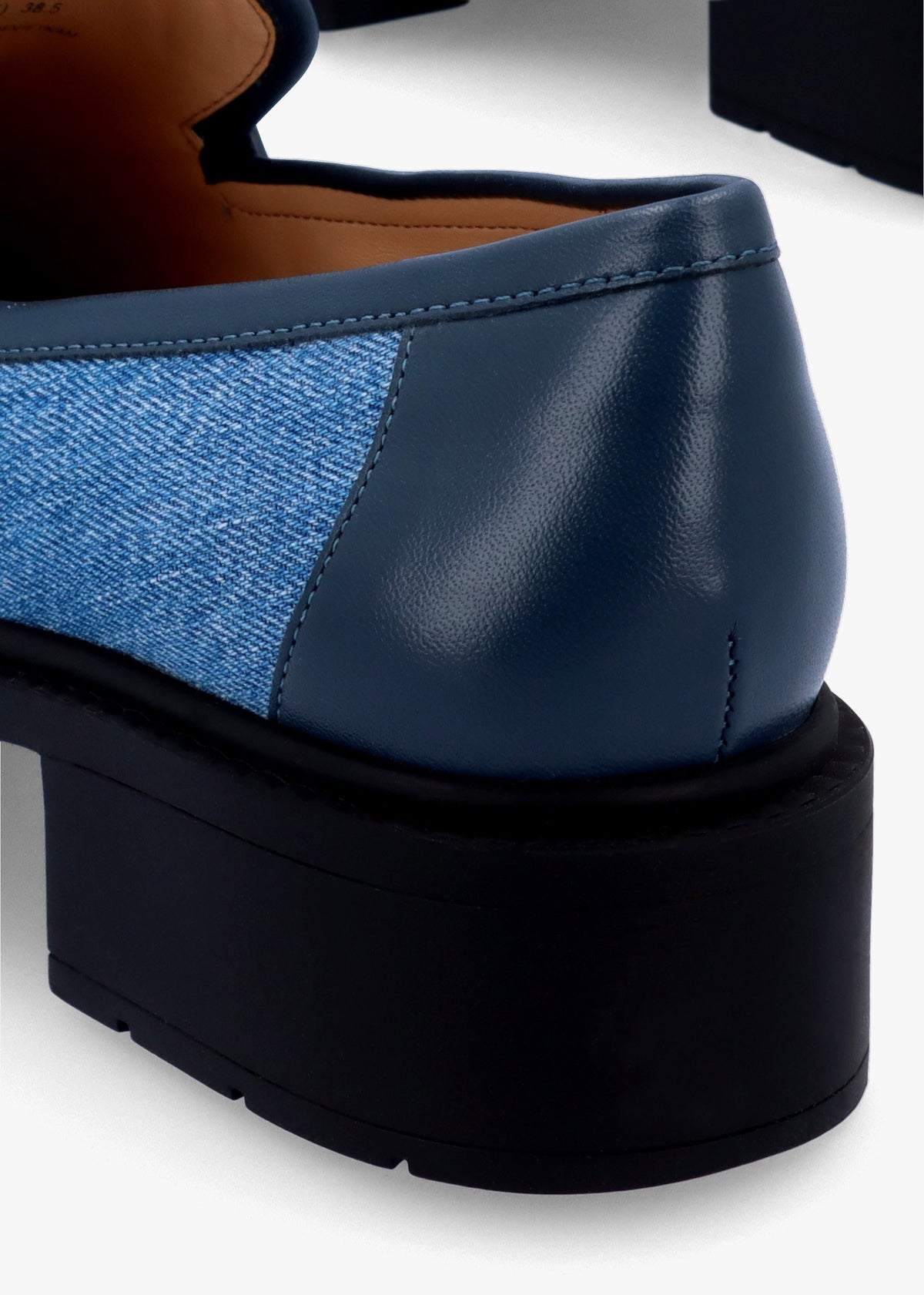 Leah Indigo Denim Chunky Loafers