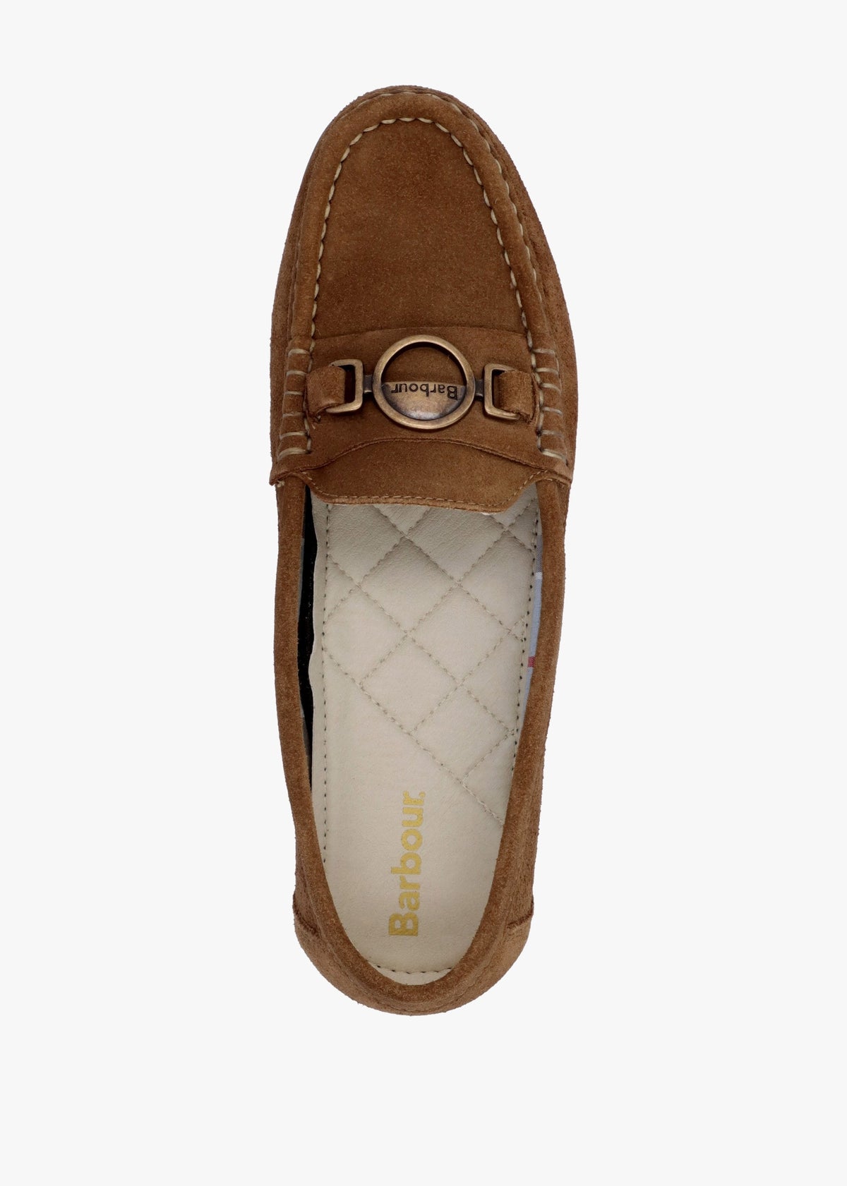 Anika Nougat Suede Driving Shoes