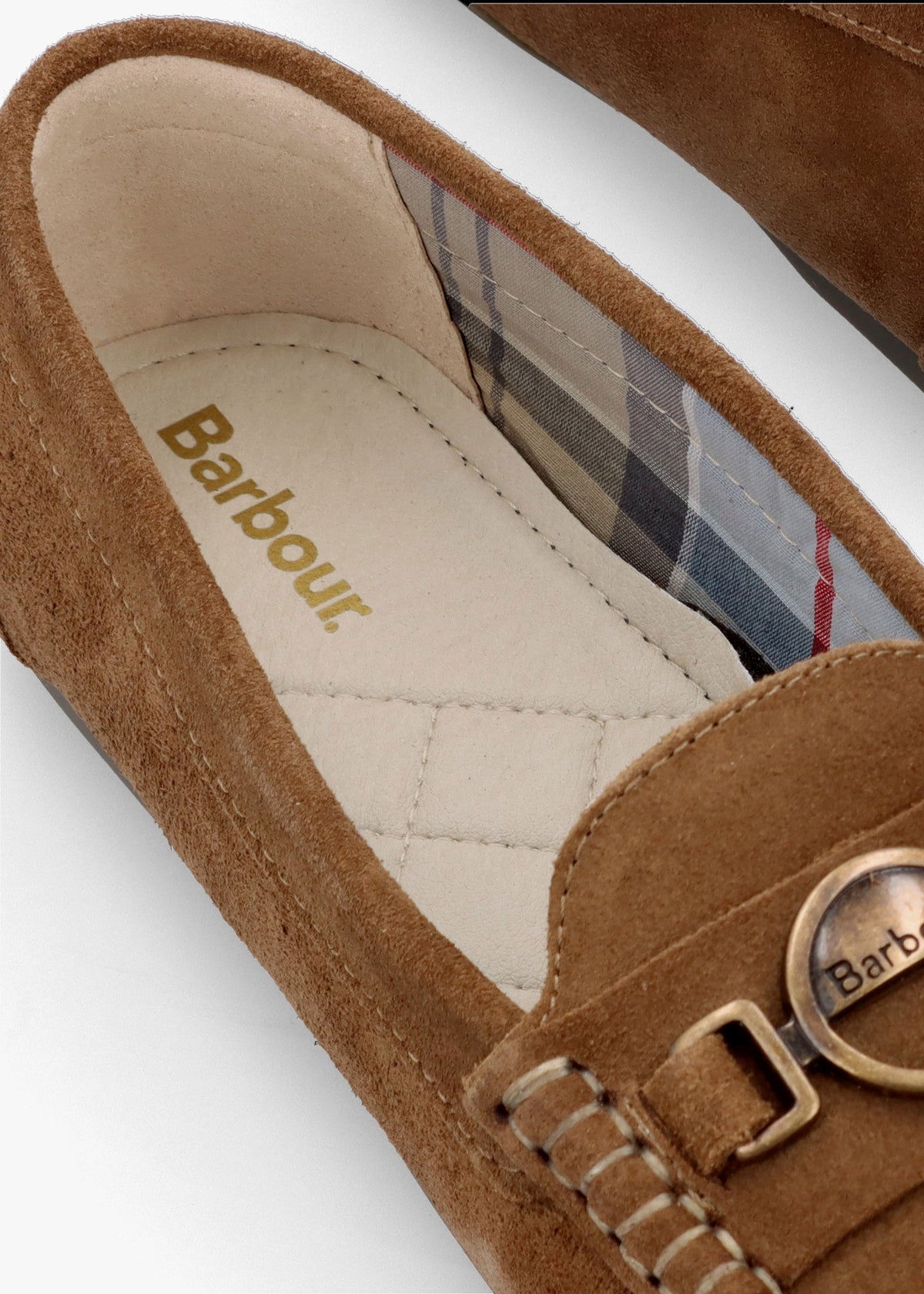 Anika Nougat Suede Driving Shoes