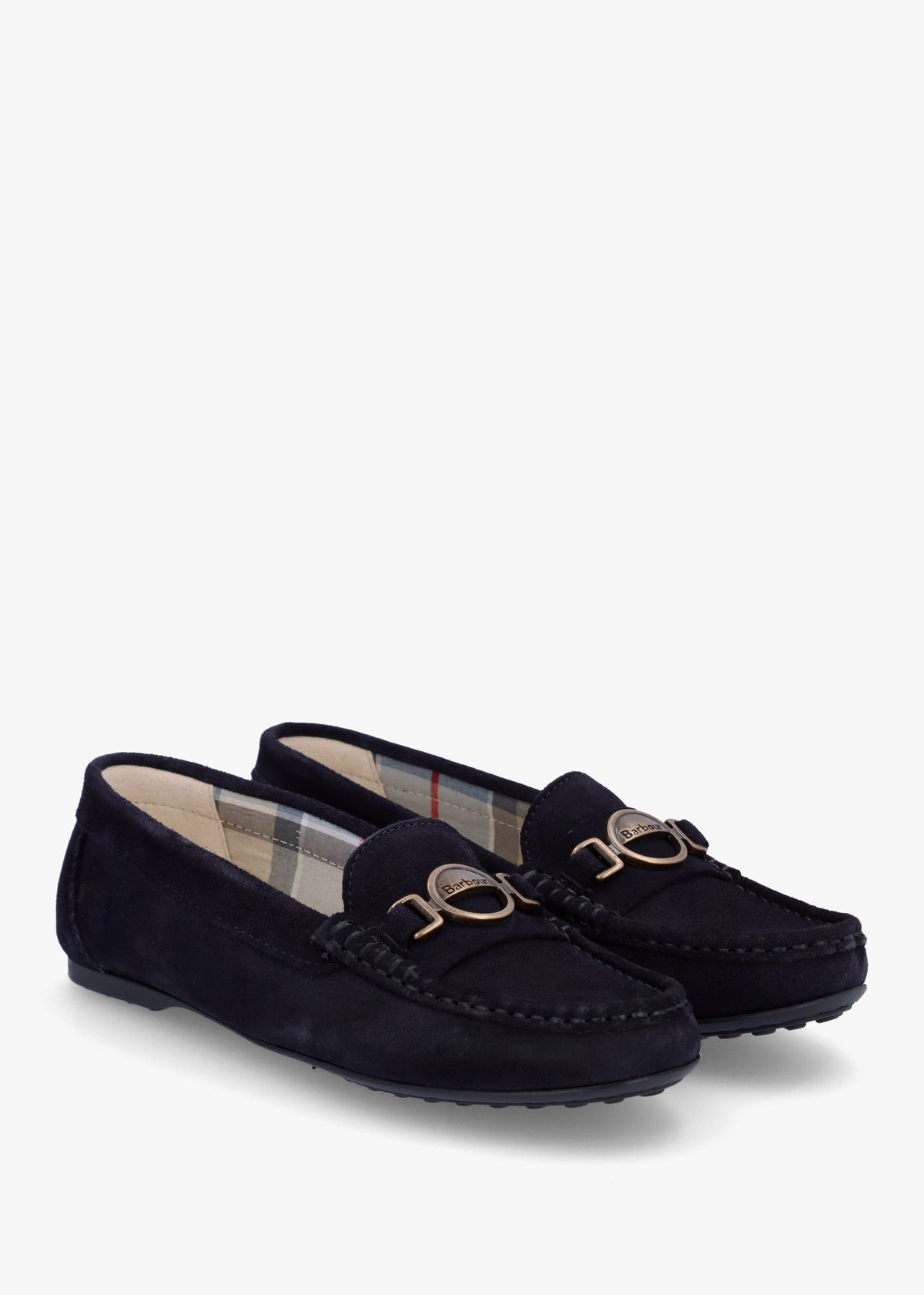 Anika Navy Suede Driving Shoes