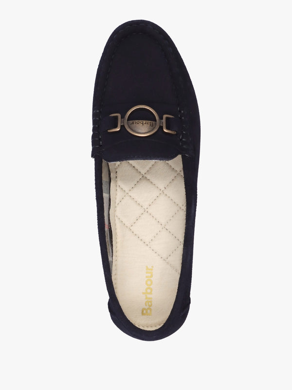 Anika Navy Suede Driving Shoes