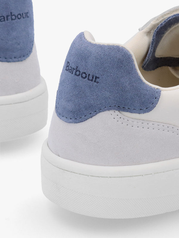 Celeste White Chambray Leather Trainers
