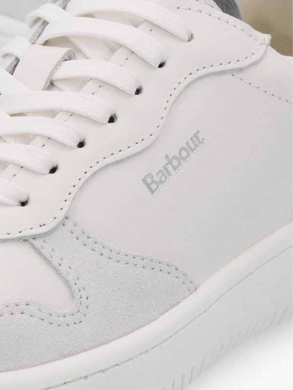 Celeste White Chambray Leather Trainers