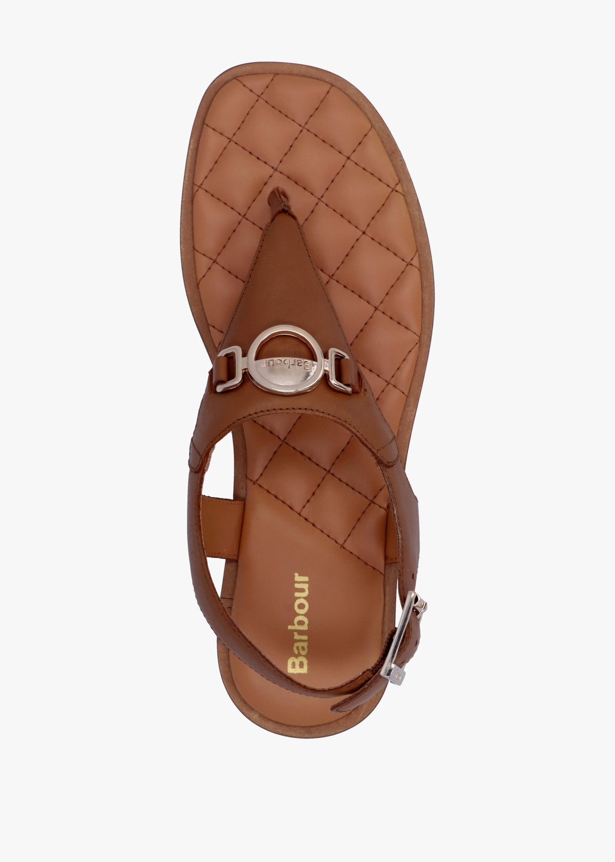Vivienne Cognac Leather Toe Post Sandals
