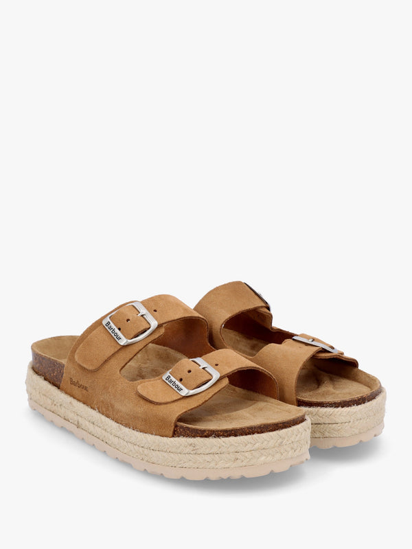 Sandgate Tan Suede Mules