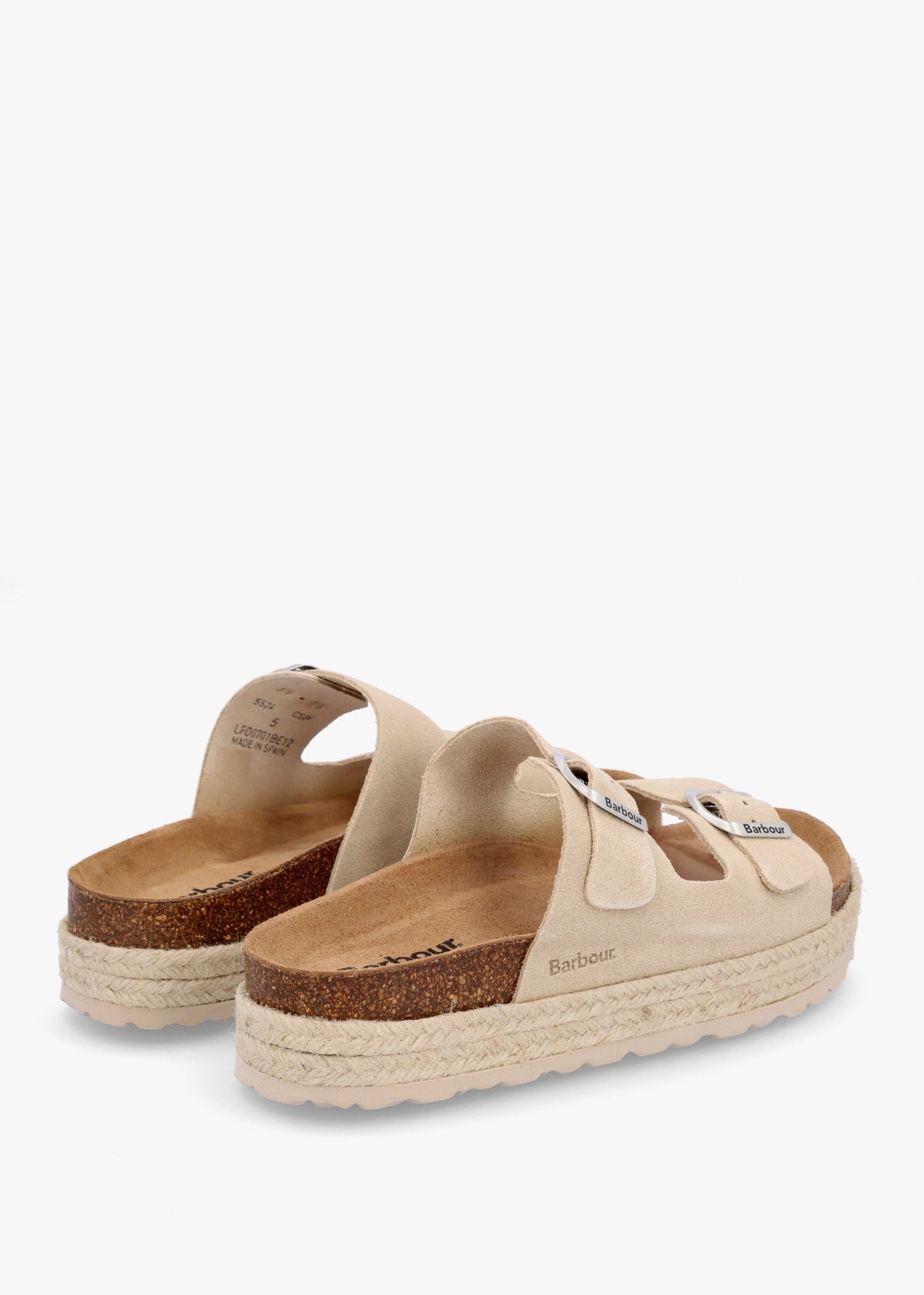 Sandgate Parchment Suede Mules