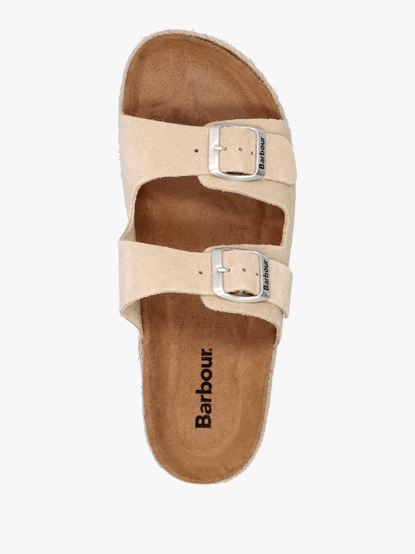 Sandgate Parchment Suede Mules