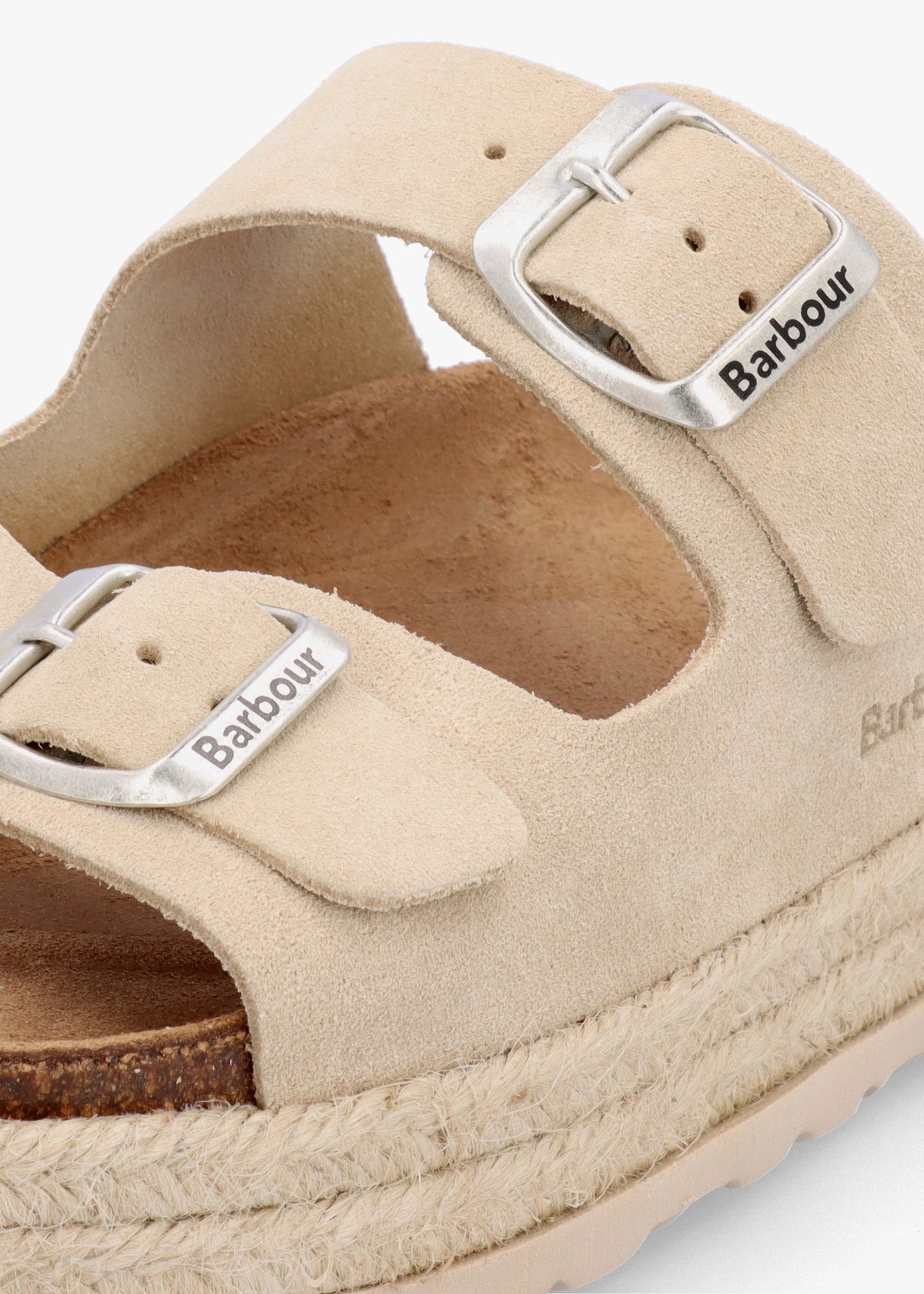 Sandgate Parchment Suede Mules