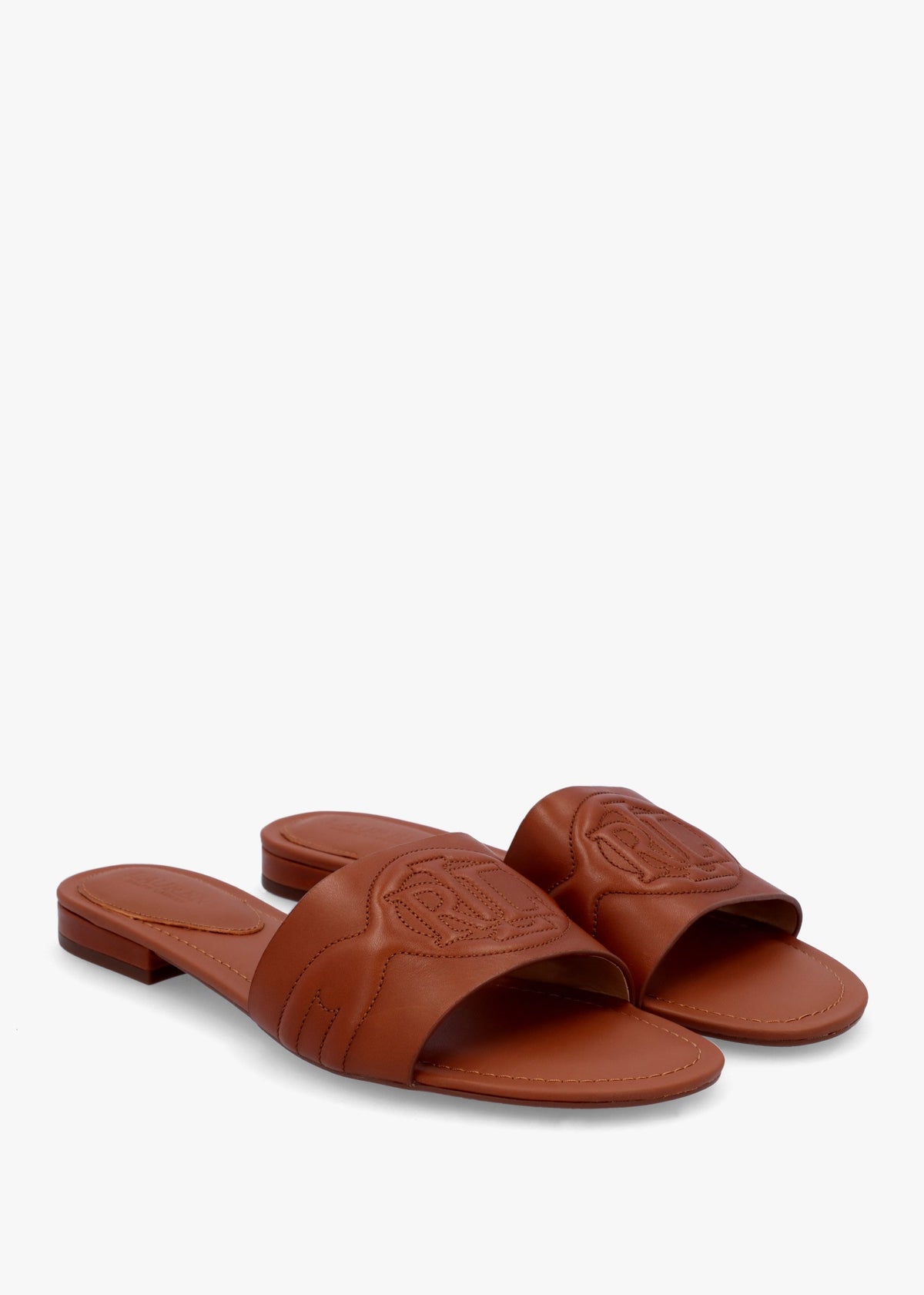 Alegra III Polo Tan Leather Slider Sandals