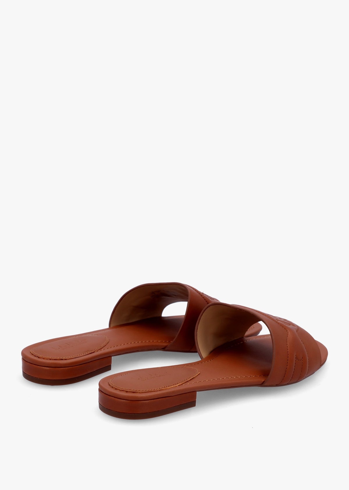 Alegra III Polo Tan Leather Slider Sandals