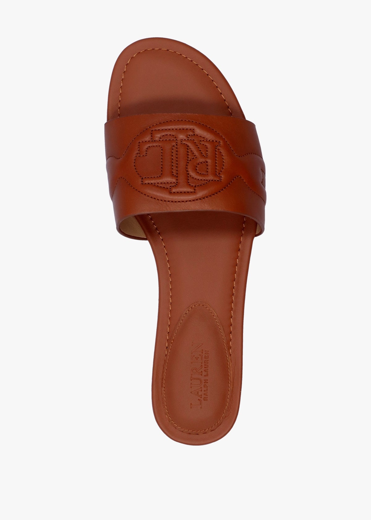 Alegra III Polo Tan Leather Slider Sandals