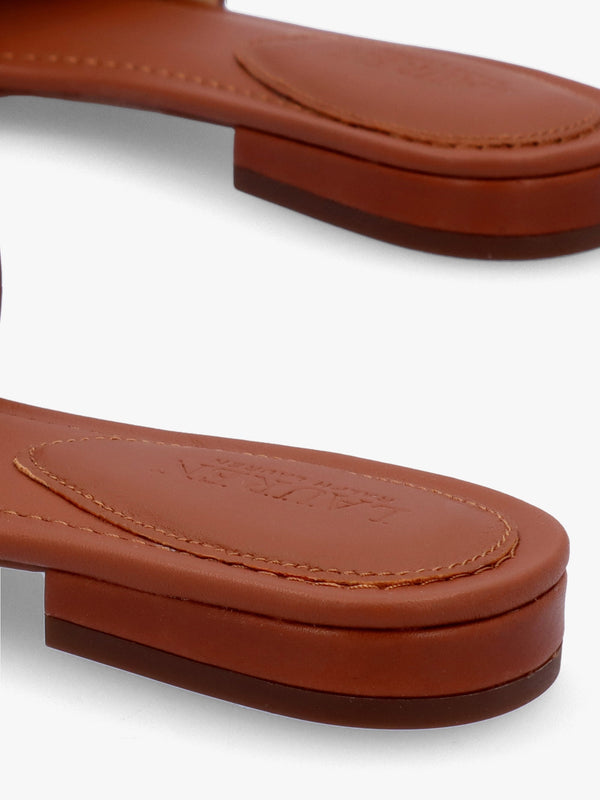 Alegra III Polo Tan Leather Slider Sandals