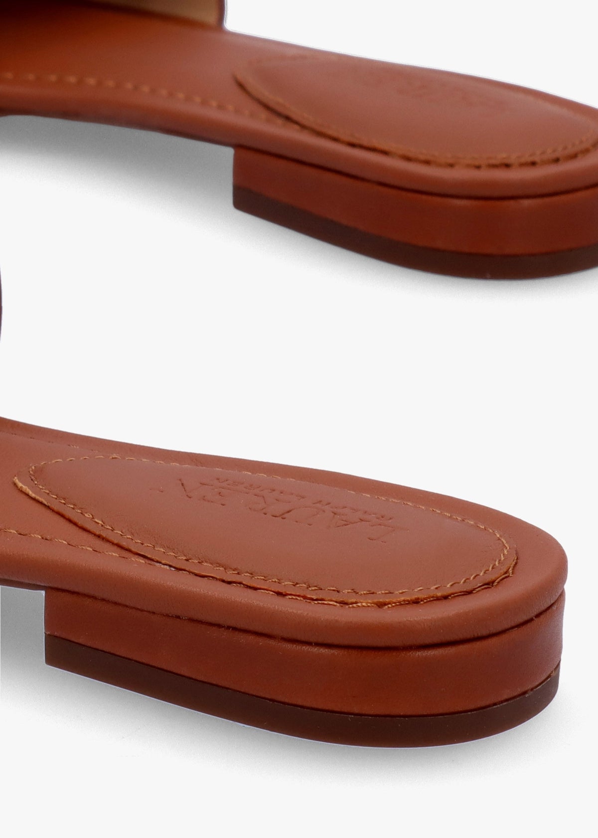 Alegra III Polo Tan Leather Slider Sandals