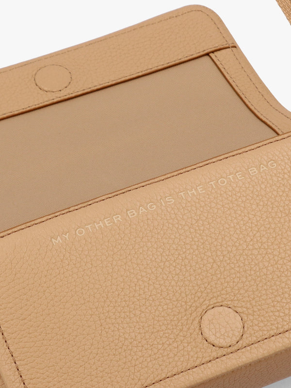 The Leather Mini Camel Cross-Body Bag