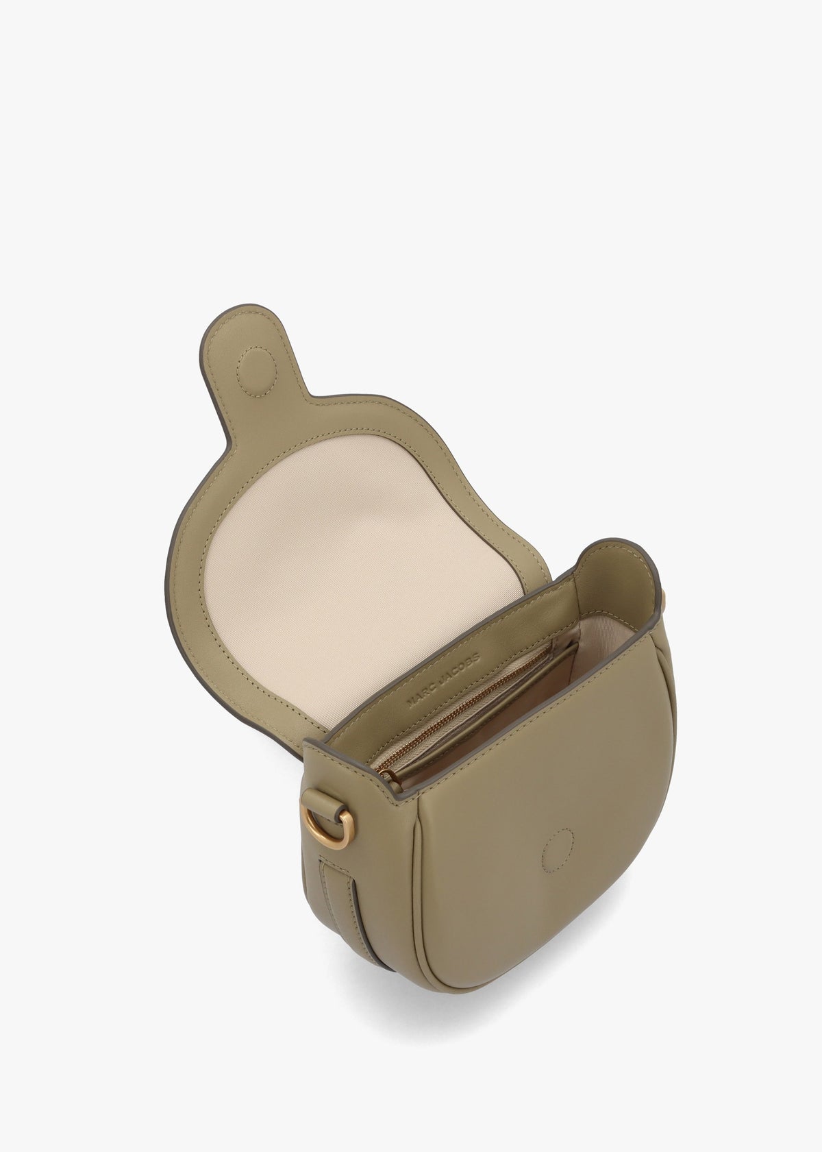 The J Marc Small Light Moss Leather Saddle Bag