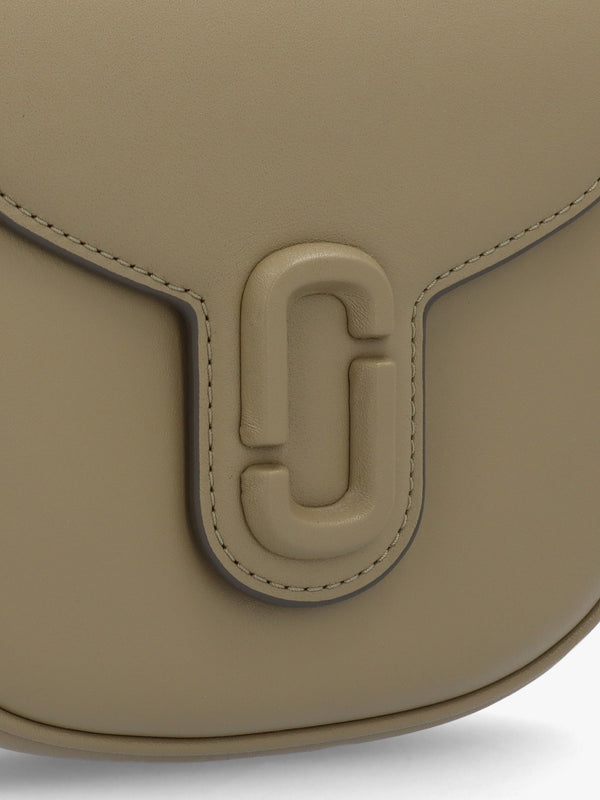 The J Marc Small Light Moss Leather Saddle Bag