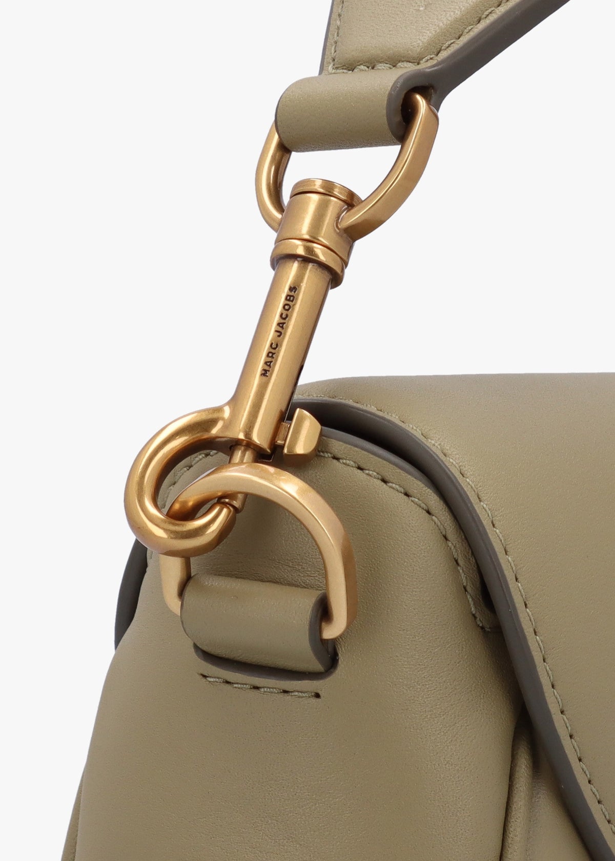 The J Marc Small Light Moss Leather Saddle Bag