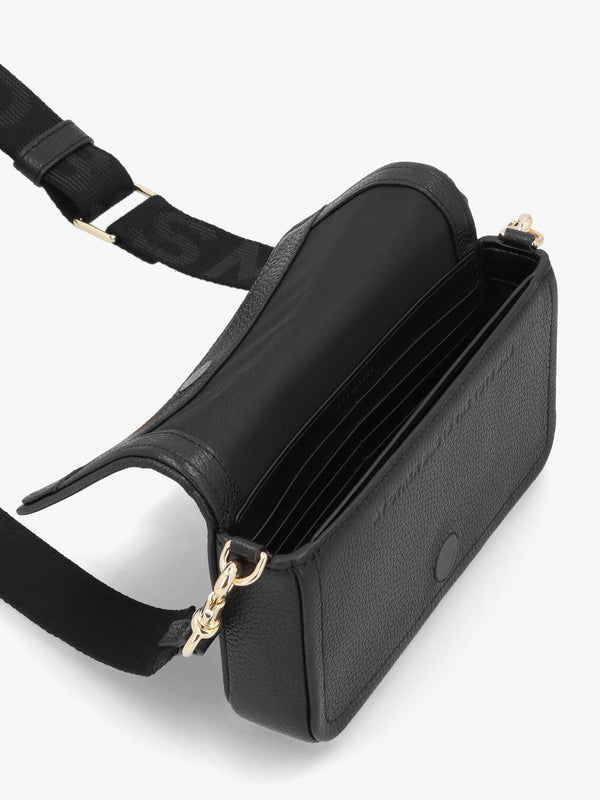The Leather Mini Black Cross-Body Bag