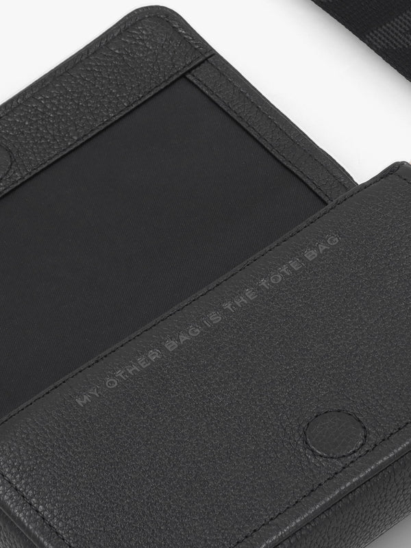 The Leather Mini Black Cross-Body Bag