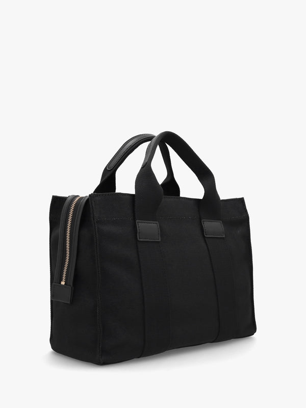 Small Canvas II Black Tote Bag