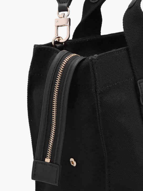 Small Canvas II Black Tote Bag