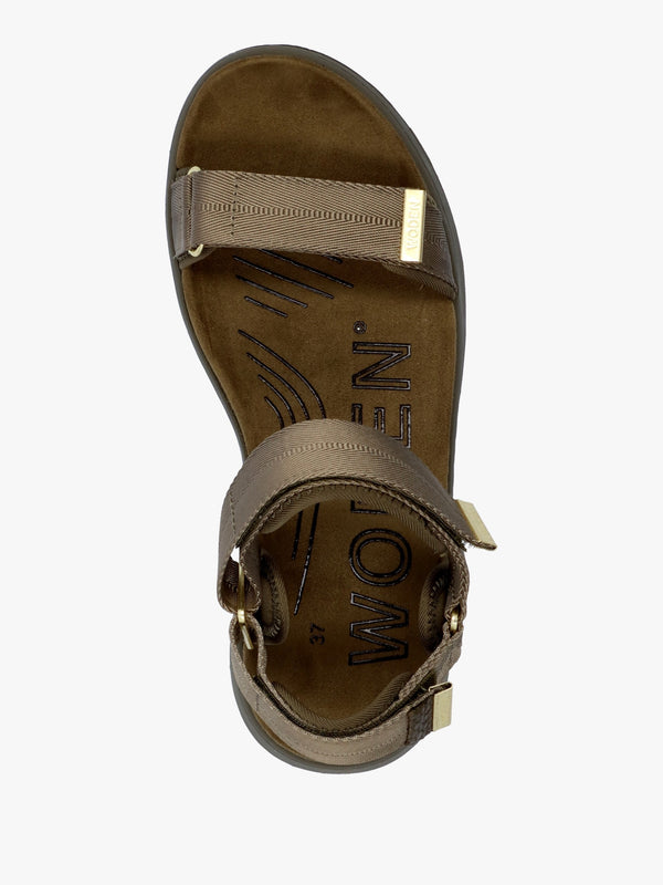 Line Dark Olive Sandals