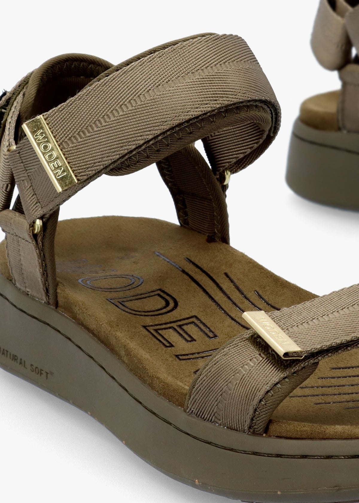Line Dark Olive Sandals