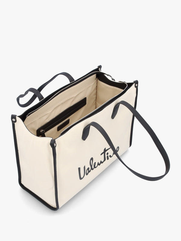 Vacation Relove Recycle Naturale Nero Shopper Bag