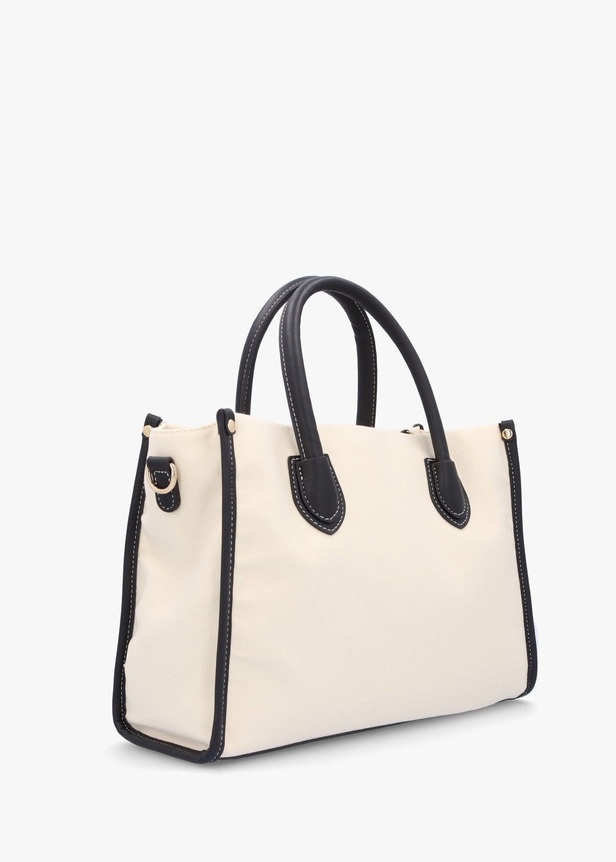 Leith Relove Recycle Naturale Nero Shopper Bag