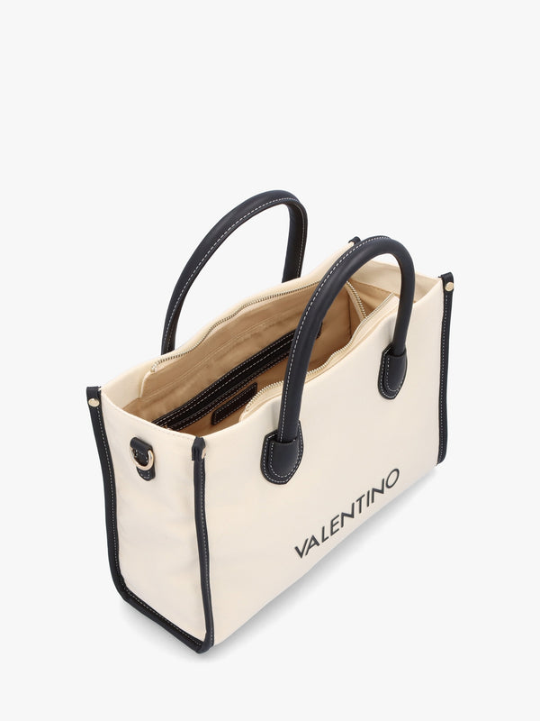 Leith Relove Recycle Naturale Nero Shopper Bag