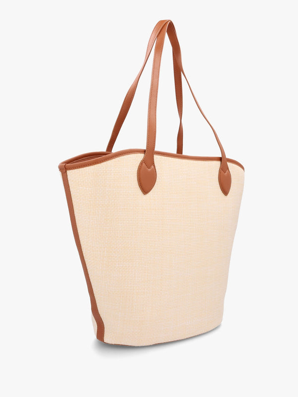Covent Naturale Cuoio Woven Shopper Bag