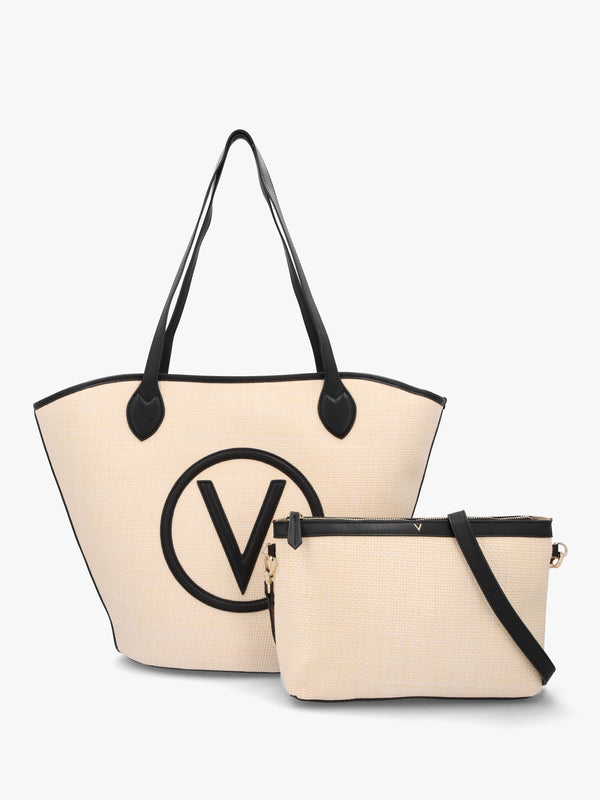 Covent Naturale Nero Woven Shopper Bag