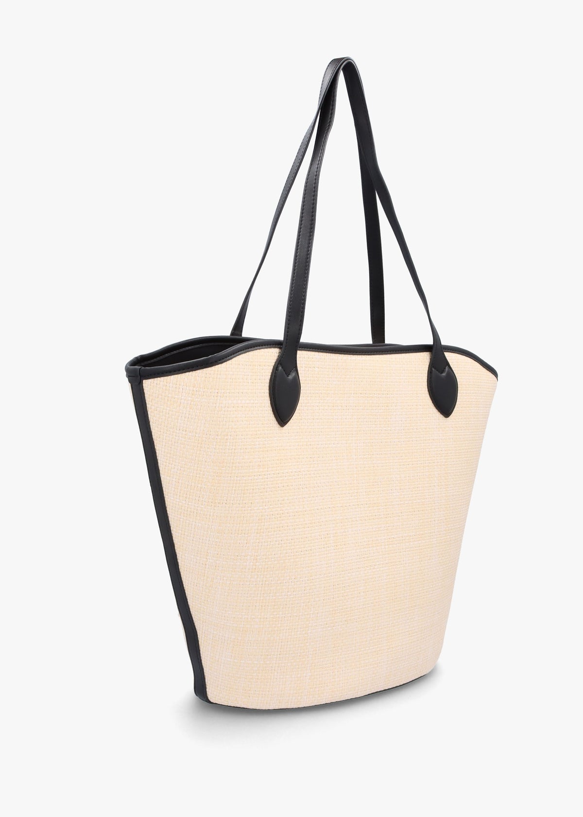 Covent Naturale Nero Woven Shopper Bag