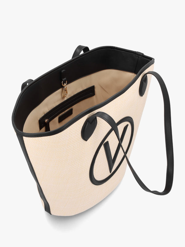 Covent Naturale Nero Woven Shopper Bag