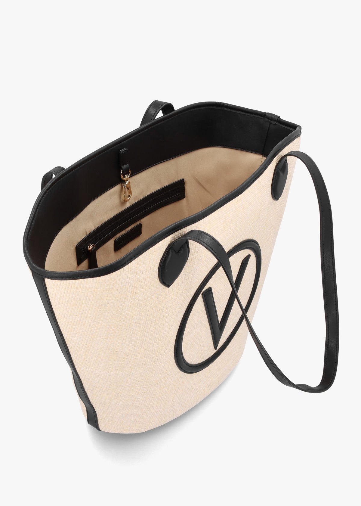 Covent Naturale Nero Woven Shopper Bag