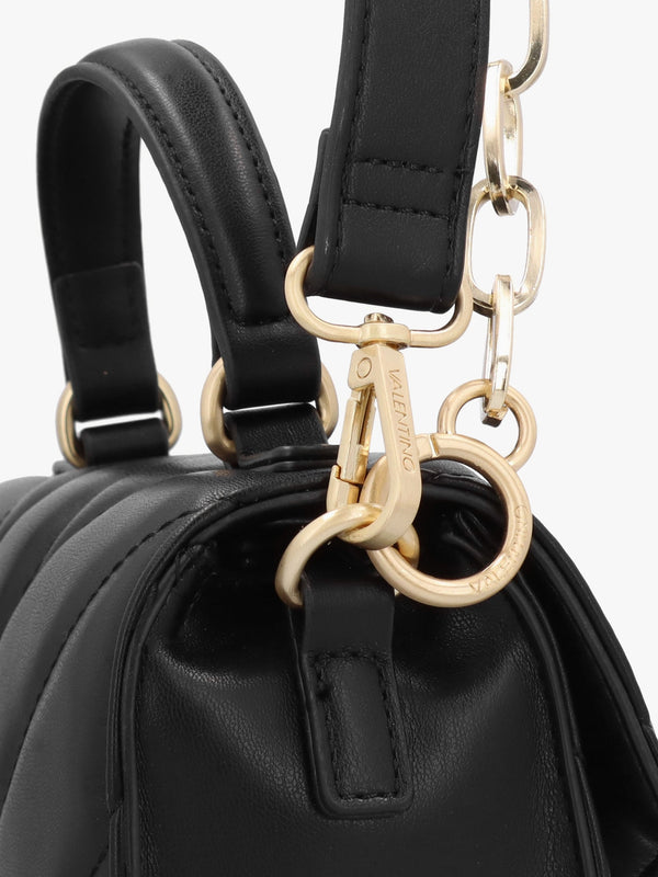 Oaxaca Quilted Nero Top Handle Cross-Body Bag