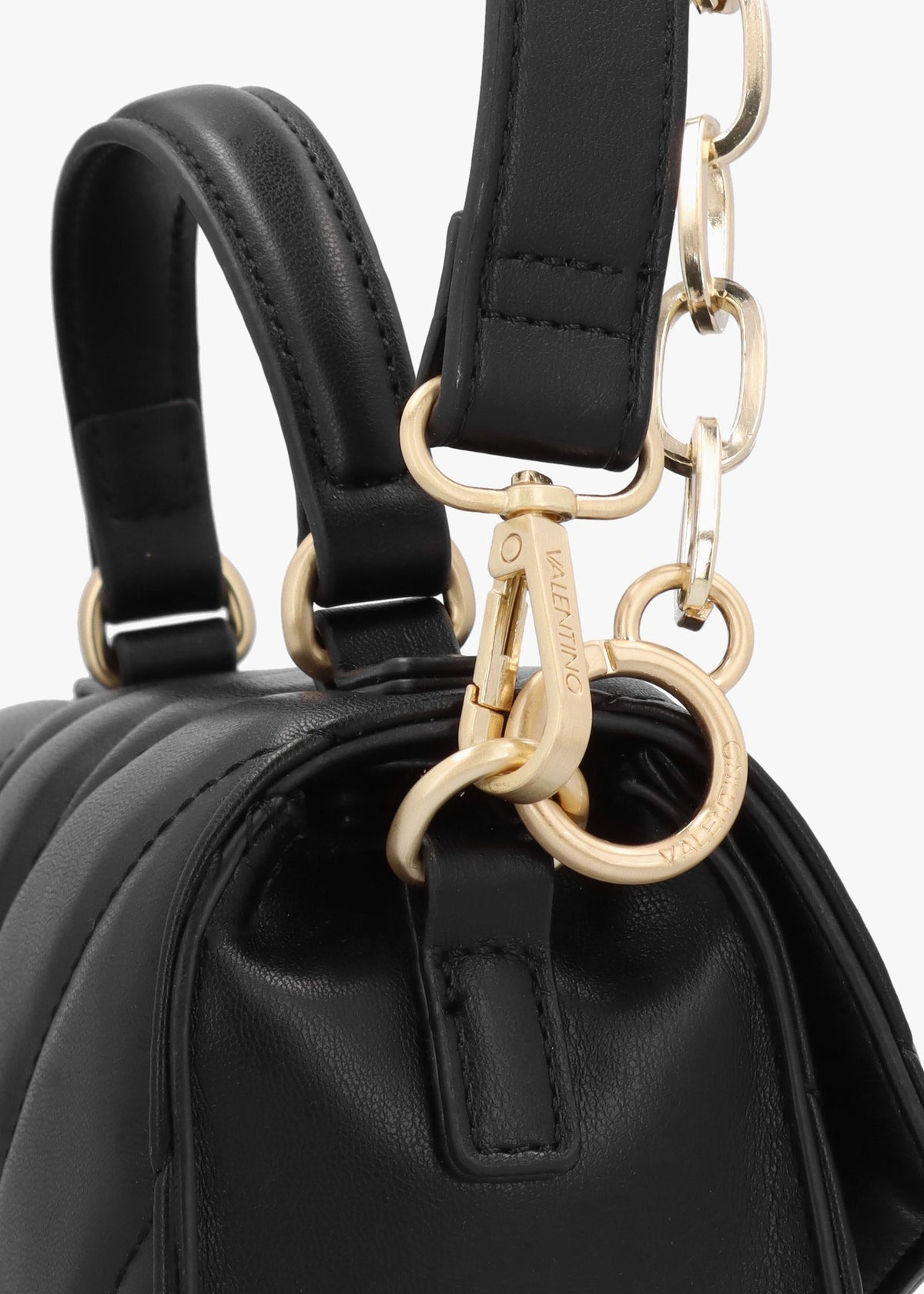 Oaxaca Quilted Nero Top Handle Cross-Body Bag