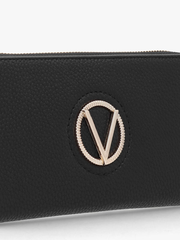 Katong V Logo Nero Zip Around Wallet